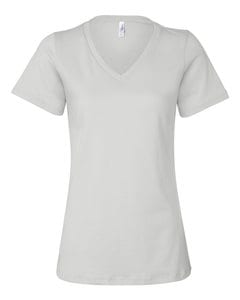 BELLA+CANVAS B6405 - Women's Relaxed Jersey Short Sleeve V-Neck Tee White