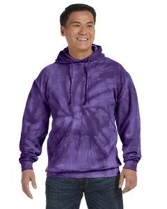 Tie-Dye CD877 - 8.5 oz. Tie-Dyed Pullover Hood Spider Purple