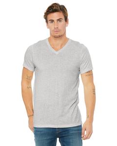 Bella+Canvas 3415C - Unisex Triblend Short-Sleeve V-Neck T-Shirt White Fleck Triblend