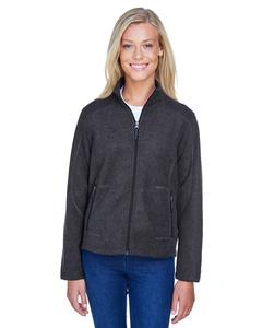 Ash City North End 78172 - Voyage Ladies' Fleece Jacket  Heather Charcoal