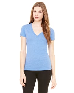 Bella+Canvas 8435 - Ladies Triblend Short-Sleeve Deep V-Neck T-Shirt