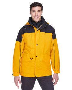 Ash City North End 88006 - Men's 3-In-1 Two-Tone Parka Sunray W/Black