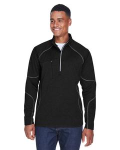 Ash City North End 88175 - Catalyst Men's Performance Fleece Half-Zip Top  Black