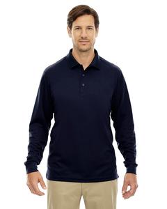 Ash City Core 365 88192T - Pinnacle Core 365™ Men's Performance Long Sleeve Pique Polos Classic Navy