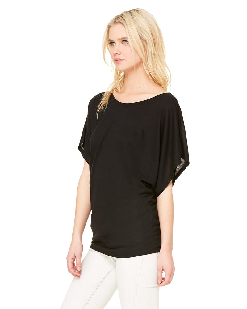 Bella+Canvas 8821 - Ladies Flowy Draped Sleeve Dolman T-Shirt