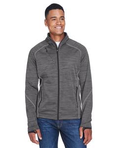 Ash City North End 88697 - Flux Men's Melange Bonded Fleece Jackets Carbon