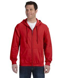 Gildan G186 - Heavy Blend™ 8 oz., 50/50 Full-Zip Hood Red