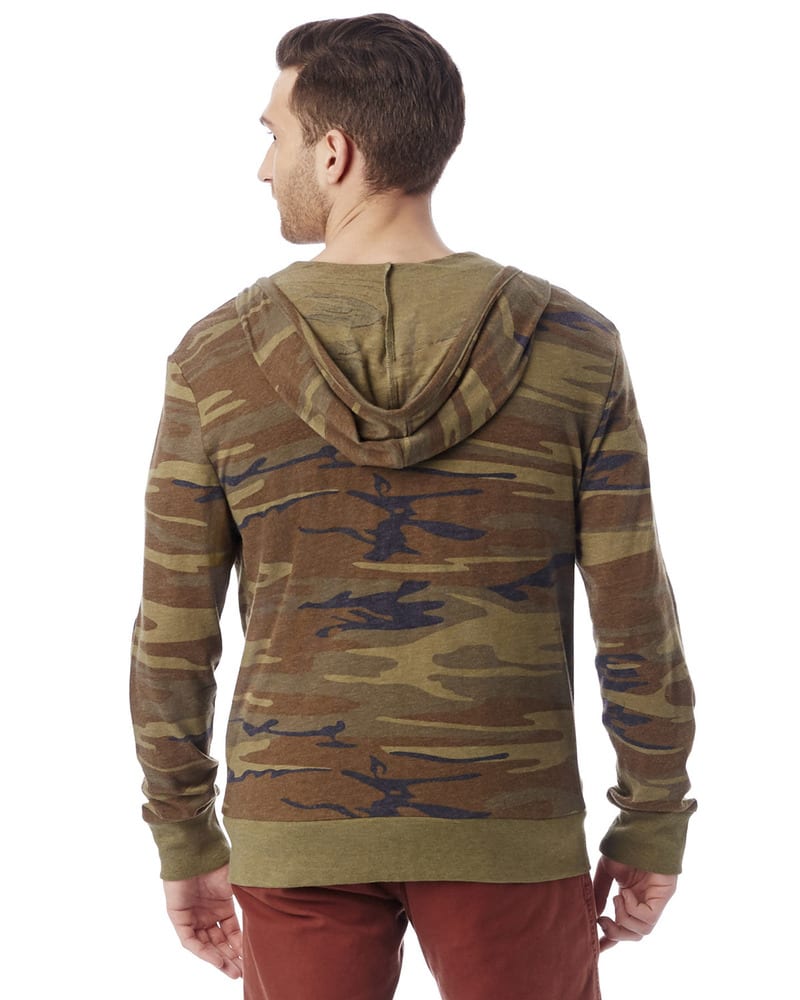 Alternative AA1970P - Men's Eco Long-Sleeve Printed Zip Hoodie