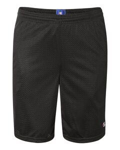 Champion S162 - Long Mesh Shorts with Pockets Black