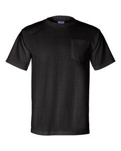 Bayside 3015 - Union-Made Short Sleeve T-Shirt with a Pocket Black