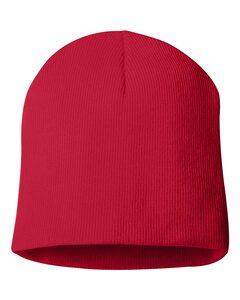 Bayside 3810 - USA-Made 8½' Inch Knit Beanie Red