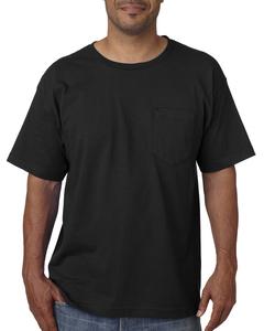 Bayside 5070 - USA-Made Short Sleeve T-Shirt With a Pocket Black