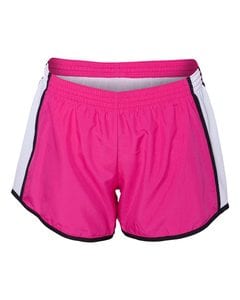 Augusta Sportswear 1265 - Ladies' Pulse Team Running Short Power Pink/ White/ Black