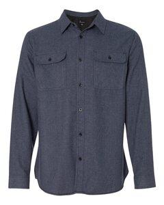 Burnside B8200 - Solid Long Sleeve Flannel Shirt Denim