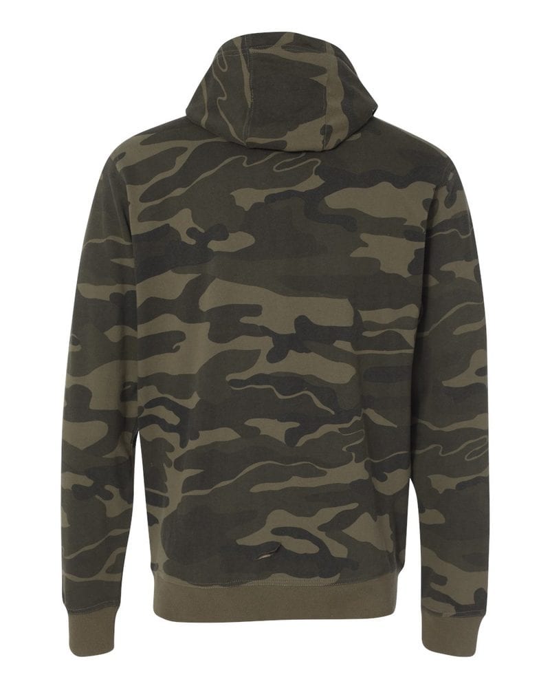 Burnside B8615 - Camo Full-Zip Hooded Sweatshirt