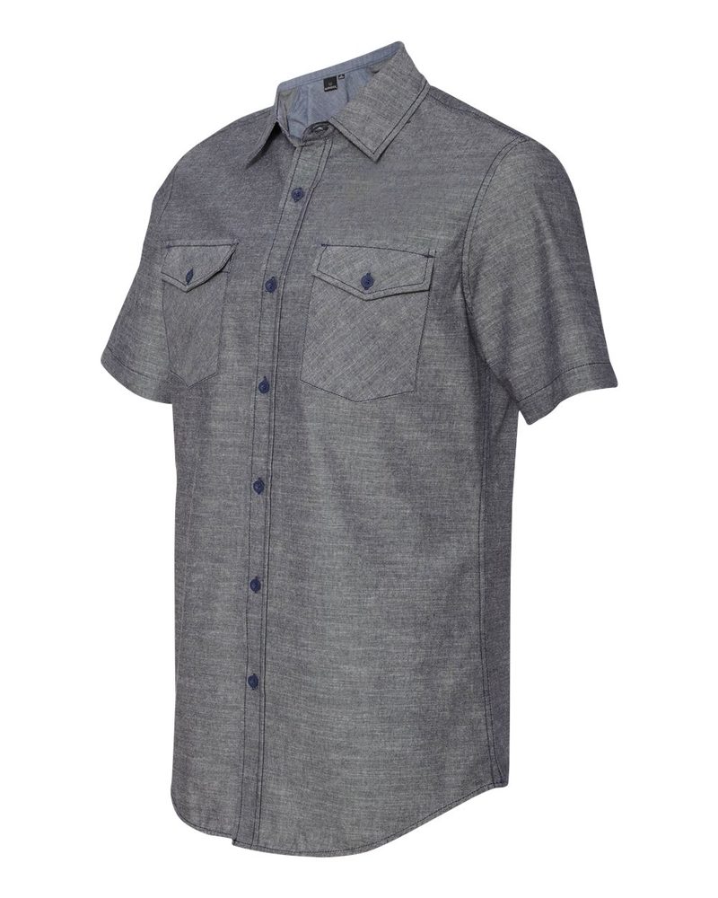 Burnside B9255 - Chambray Short Sleeve Shirt