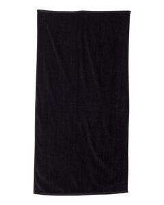 Carmel Towel Company C3060 - Velour Beach Towel Black