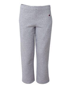 Champion P890 - Eco Youth Open Bottom Sweatpants with Pockets Light Steel