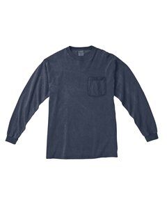 Comfort Colors 4410 - Long Sleeve Pocket T-Shirt Blue Jean