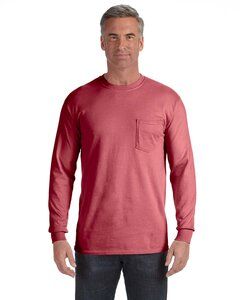 Comfort Colors 4410 - Long Sleeve Pocket T-Shirt Crimson