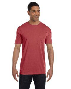 Comfort Colors 6030 - Garment Dyed Short Sleeve Shirt with a Pocket Crimson