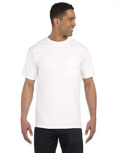 Comfort Colors 6030 - Garment Dyed Short Sleeve Shirt with a Pocket White