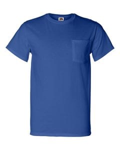 Fruit of the Loom 3930PR - Heavy Cotton HD™ T-Shirt with a Left Chest Pocket Royal