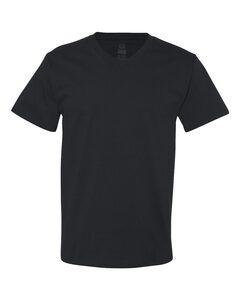 Fruit of the Loom 39VR - V-Neck Heavy Cotton 100% T-Shirt Black