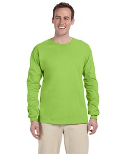 Fruit of the Loom 4930R - Heavy Cotton Long Sleeve T-Shirt Neon Green