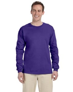 Fruit of the Loom 4930R - Heavy Cotton Long Sleeve T-Shirt Purple