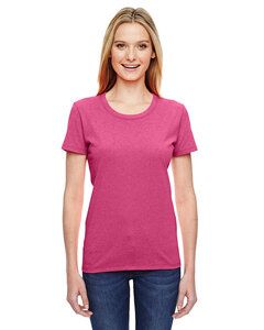 Fruit of the Loom L3930R - Ladies' Heavy Cotton HD™ Short Sleeve T-Shirt Retro Heather Pink