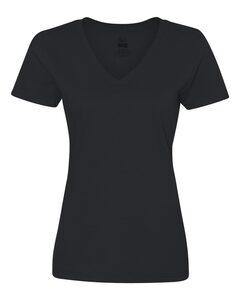 Fruit of the Loom L39VR - Ladies' Heavy Cotton HD™ V-Neck T-Shirt Black