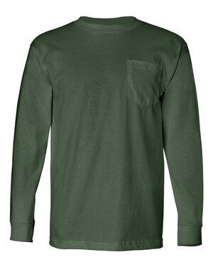 Bayside 8100 - USA-Made Long Sleeve T-Shirt with a Pocket