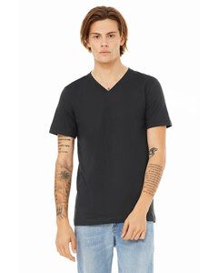 Bella+Canvas 3005 - Unisex Short Sleeve V-Neck Jersey T-Shirt Dark Grey