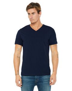 Bella+Canvas 3005 - Unisex Short Sleeve V-Neck Jersey T-Shirt Navy