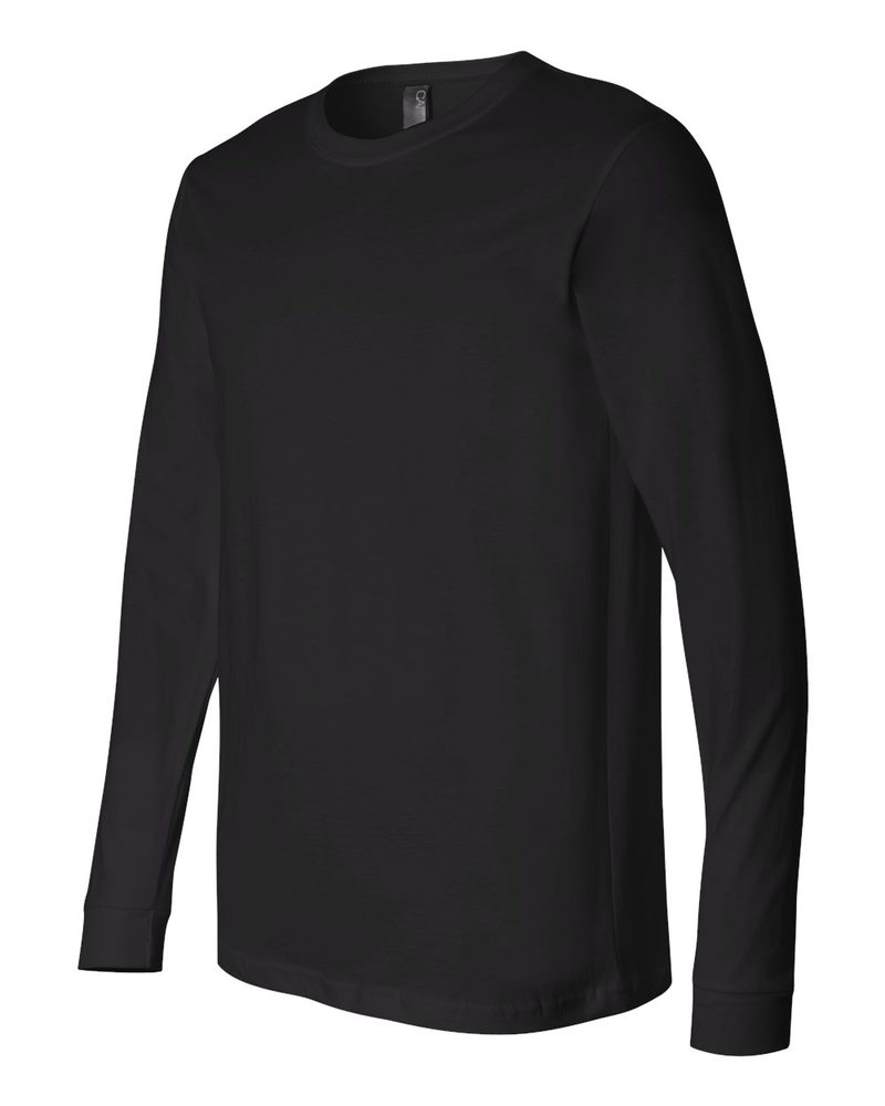 Bella + Canvas 3501 unisex Jersey Long-Sleeve T-Shirt - Black - M