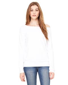 Bella+Canvas 7501 - Ladies' Triblend Wideneck Sweatshirt Solid White Triblend