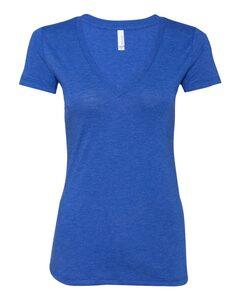 Bella+Canvas 8435 - Ladies' Triblend Deep V-Neck T-Shirt True Royal Triblend