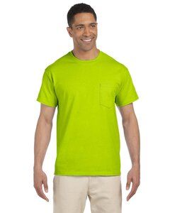 Gildan 2300 - Ultra Cotton™ T-Shirt with a Pocket Safety Green