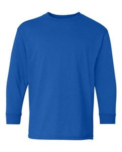 Gildan 5400B - Youth Heavy Cotton Long Sleeve T-Shirt Royal