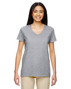 Gildan 5V00L - Ladies' Heavy Cotton V-Neck T-Shirt with Tearaway Label Sport Grey