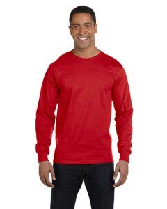 Gildan 8400 - DryBlend™ 50/50 Long Sleeve T-Shirt Red