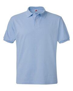 Hanes 054X - Blended Jersey Sport Shirt Light Blue