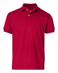 Hanes 054Y - Youth Jersey 50/50 Sport Shirt Deep Red