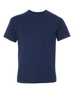 Hanes 498Y - Hanes® Youth Nano-T® Cotton T-Shirt Navy