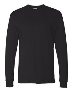 Hanes 5286 - ComfortSoft® Heavyweight Long Sleeve T-Shirt Black
