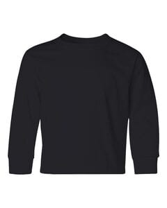 JERZEES 29BLR - Heavyweight Blend™ 50/50 Youth Long Sleeve T-Shirt Black