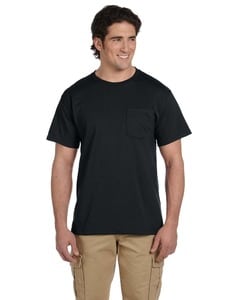 JERZEES 29MPR - Heavyweight Blend™ 50/50 T-Shirt with a Pocket Black