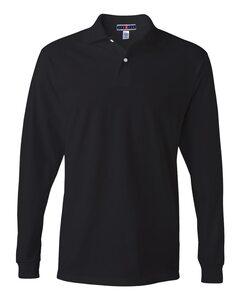 JERZEES 437MLR - SpotShield™ 50/50 Long Sleeve Sport Shirt Black