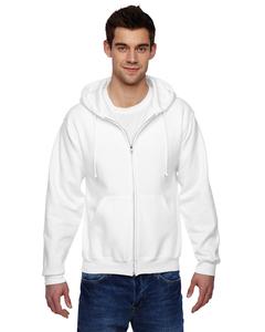 JERZEES 4999MR - NuBlend® SUPER SWEATS® Full-Zip Hooded Sweatshirt White